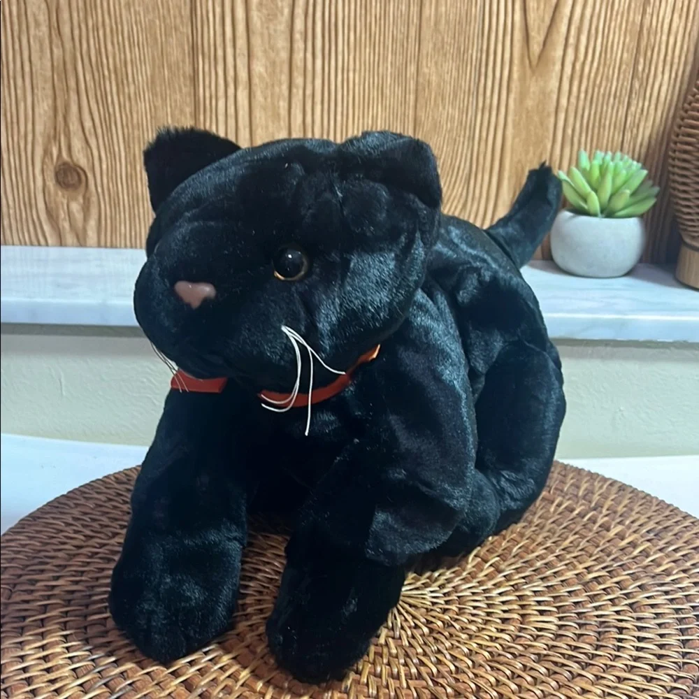 Fiesta 14” Crouching Black Cat Plush